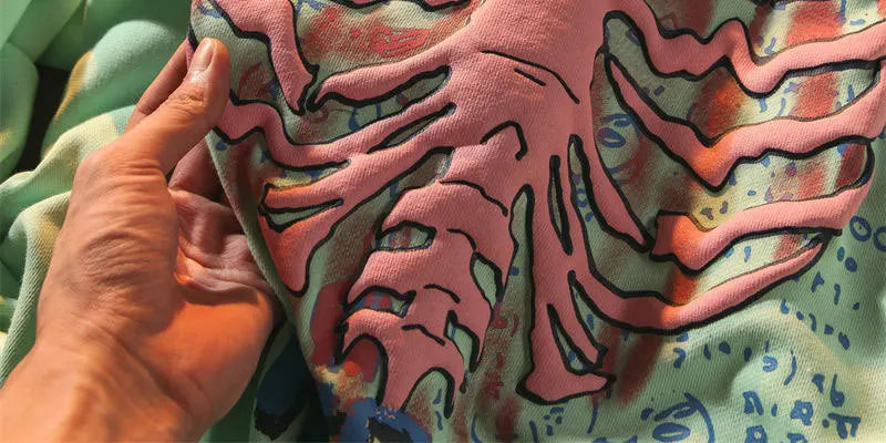 Y2K Pink Skeleton Hoodies Women Autumn Streetwear pullover Goth  Sweatshirts Harajuku Grunge Oversized Winter Hoodies Female