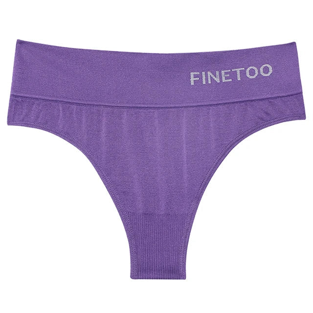 3PCS/Set Women's Panties Sexy Underwear FINETOO Large Size Thong Women Seamless Panties High Waist Girls Thongs M-2XL Viralgem Store