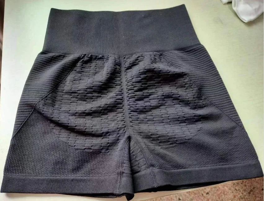 Women Sexy Butt Lift Shorts Seamless Fitness Shorts Slim High Waist Gym Workout Running Elastic Fashion Yoga Three Point Pants
