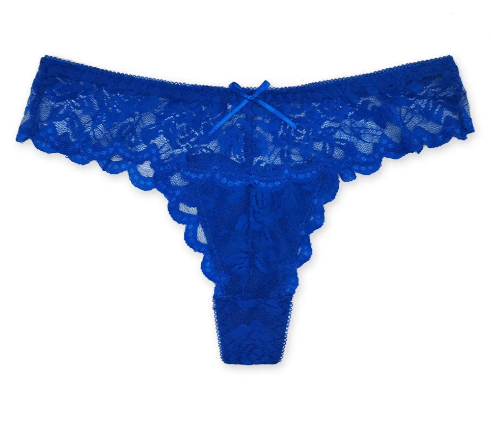 5 PCS/Set Sexy Lace Thong Women Low Waist Panties Transparent Underwear Ladies Lingere Panty Underware Womens G String 87169 Viralgem Store