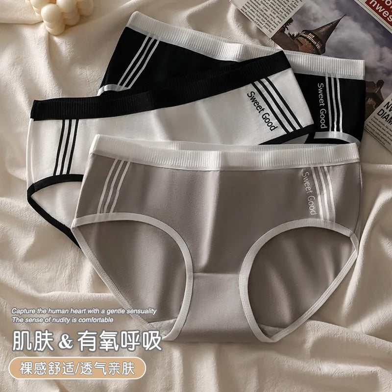 Women Panties Women Sexy Low Rise Briefs Sports Female Solid Color Breathbale Underwear Soft Lingerie