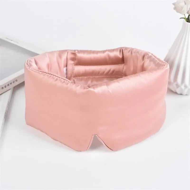 3D Memory Real Silk Sleep Mask Patches Face Sleeping Mask Eyeshade Shading Breathable Eye Mask Sleep Aid Anti Snore Eye Patch Viralgem Store