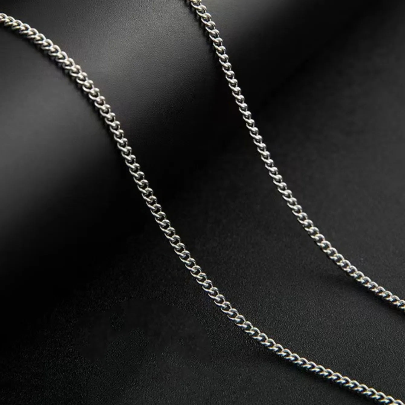 3mm Men's Cuban Chain Necklace Simple Stainless Steel Necklace Fashion Titanium Steel Jewelry Trend Accessories Gift Viralgem Store