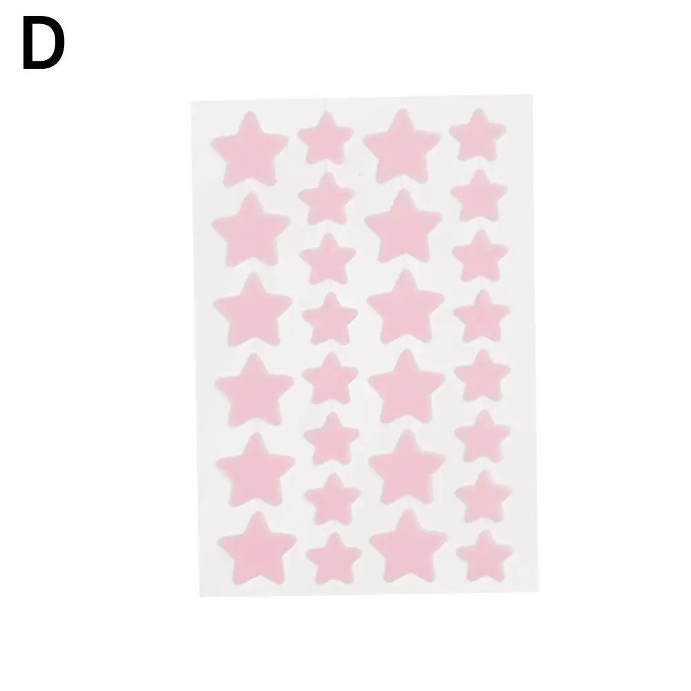 28Pcs Colorful Cute Star Shaped Acne Treatment Sticker Invisible Acne Cover Removal Pimple Patch Skin Care Viralgem Store