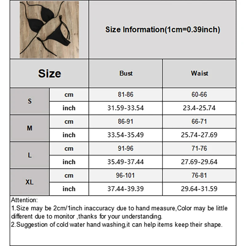 Summer Sexy Solid Bikini Sets For Women Lace-up Bras Tops Tie Side Thong Swimsuit Female Beach Bathing Suit Brazilian Swimwear Viralgem Store