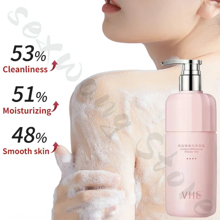 VHE Shower Gel Refreshing, Moisturizing, Long-lasting Fragrance Body Brightening Niacinamide Amino Acid Cleansing Shower Gel