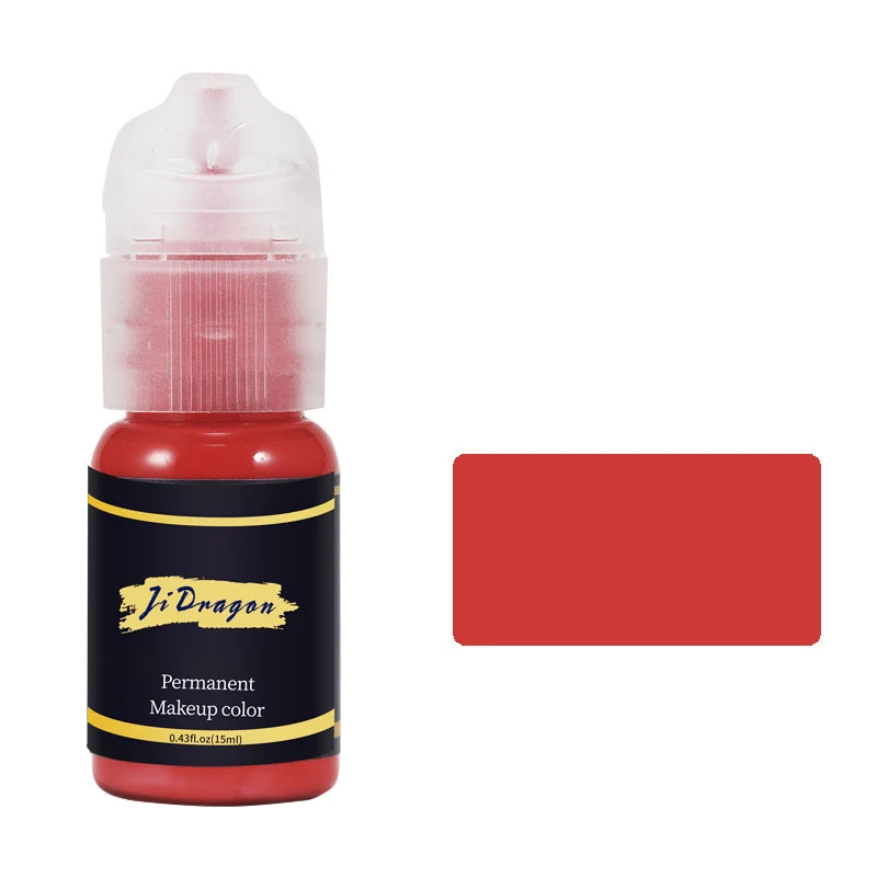 15ml Tattoo ink Pigment Color Paint Set Mix Permanent Makeup Microblading Eyebrow Lip Eyeliner SMP Beauty PMU Body Art Supplies