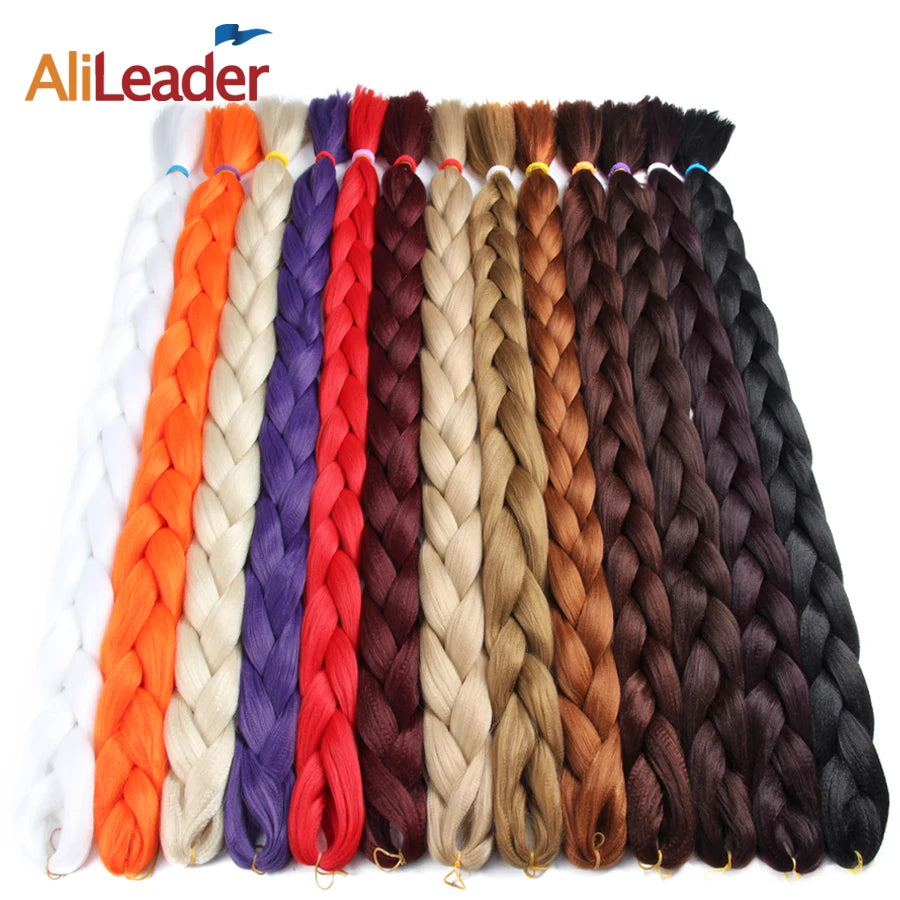 Super Long 165G 200cm Hair Synthetic Jumbo Braiding Hair Extension Heat Resistant Fiber African Ombre Jumbo Braid Hair Women Viralgem Store