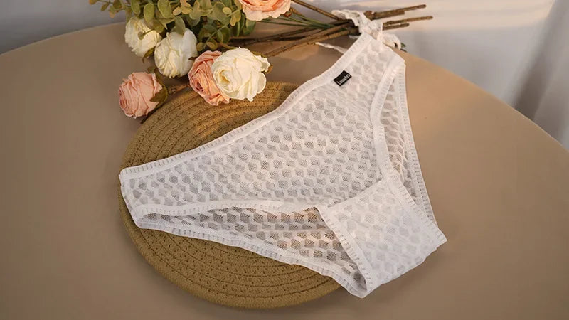 Transparent Women's  Lace Panties Breathable Soft Panties Sexy Lady Perspective Panty MeshUnderpants Intimates Lingerie Briefs Viralgem Store