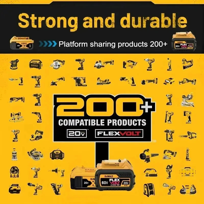 100% original DEWALT 20V battery, dewalt power tool DCB606, DCB205，DCB206，DCBGene，DCB200 MAX，20V / 60V， 6AH,9AH,dewalt batteries