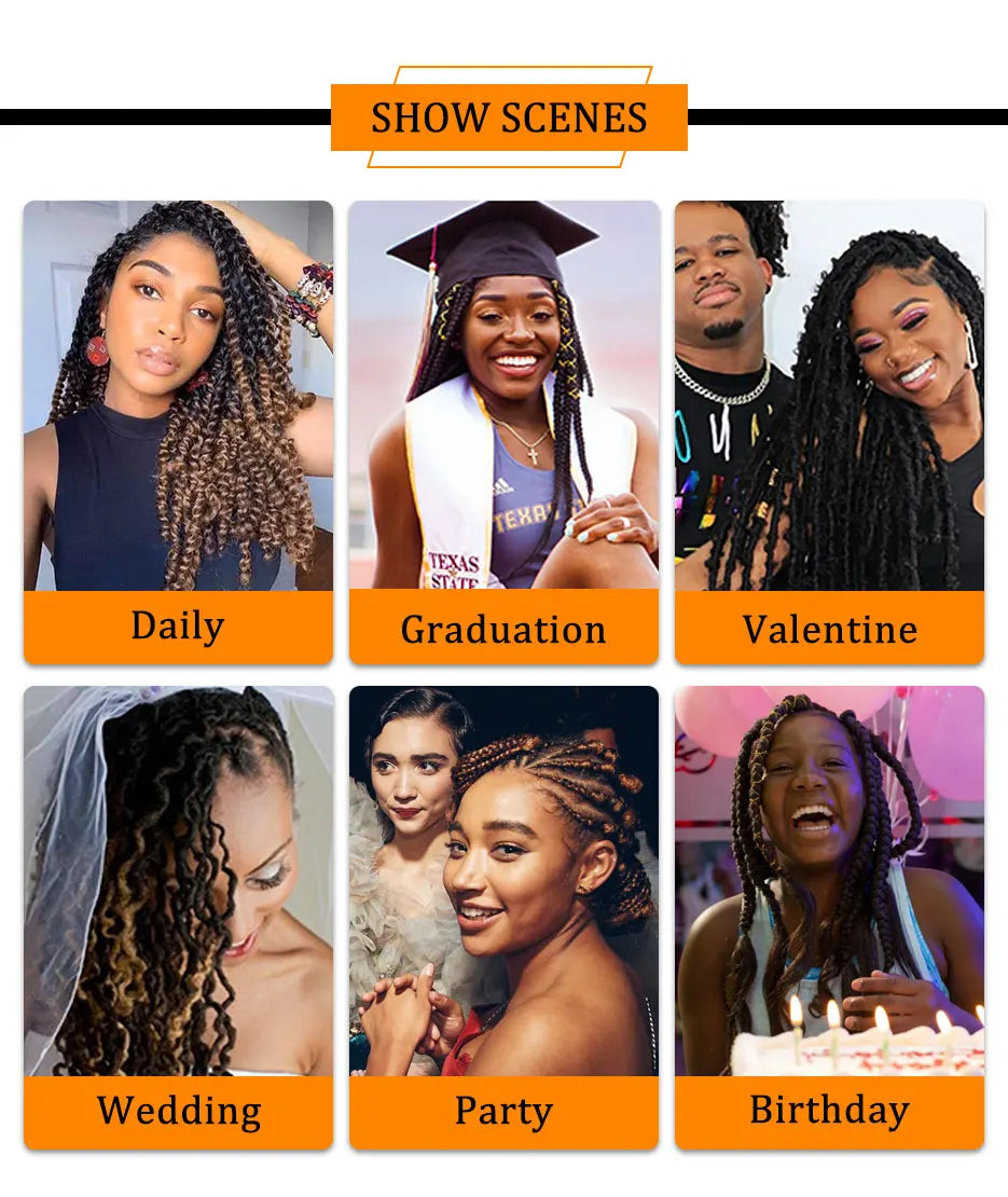 TBUG Goddess Faux Locs Crochet Hair 22 Inch 1B River Locs Braid Curly Hair Faux Locs Synthetic Braiding Hair Extension For Women Viralgem Store