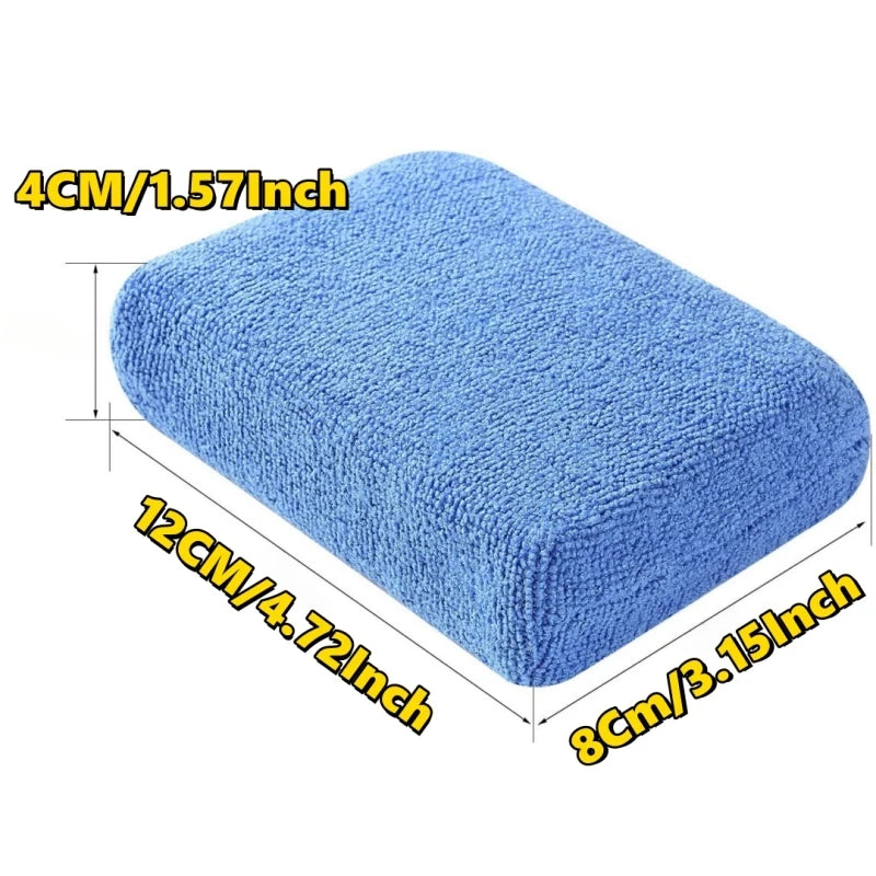 1/10Pcs Car Wax Applicator Pads Microfibre Polishing Sponges Soft Auto Detailing Waxing Sponge Cleaning Foam Car Paint Care Pad Viralgem Store