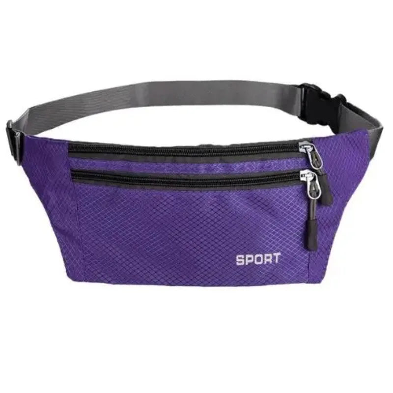 1pc Professional Running Zip Bag Waterproof Sports Chest Shoulder Bags Belt Bum Pouch Unisex Waistbag Hiking Outdoor Accessories