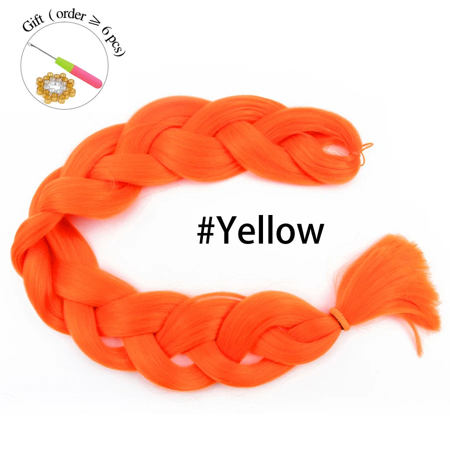 Super Long 165G 200cm Hair Synthetic Jumbo Braiding Hair Extension Heat Resistant Fiber African Ombre Jumbo Braid Hair Women Viralgem Store