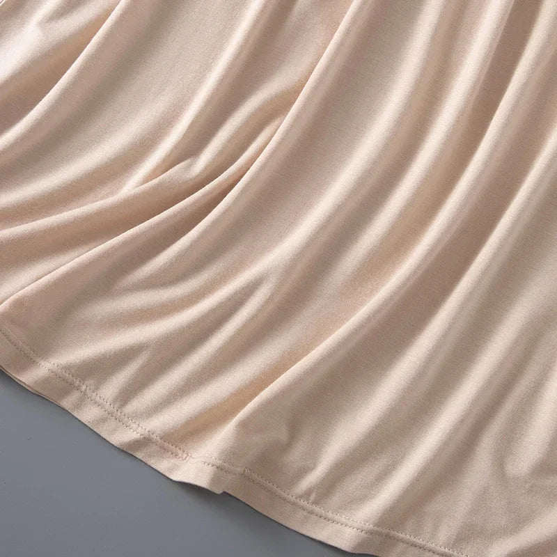 3 Lengths Underskirt Half Slips Dress For Women Summer Thin Ice Silk High Waist Elastic Anti-Penetrating Underskirt Lining Viralgem Store