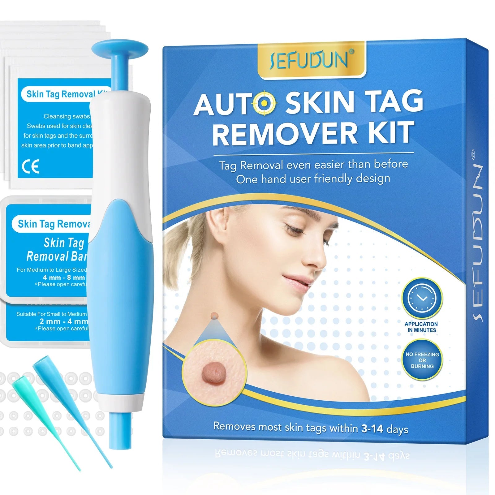 2 IN 1 Auto Micro Skin Tag Remover Device Standard And Micro Skin Tag Removal Kit Adult Mole Wart Remover Face Care Beauty Tools Viralgem Store