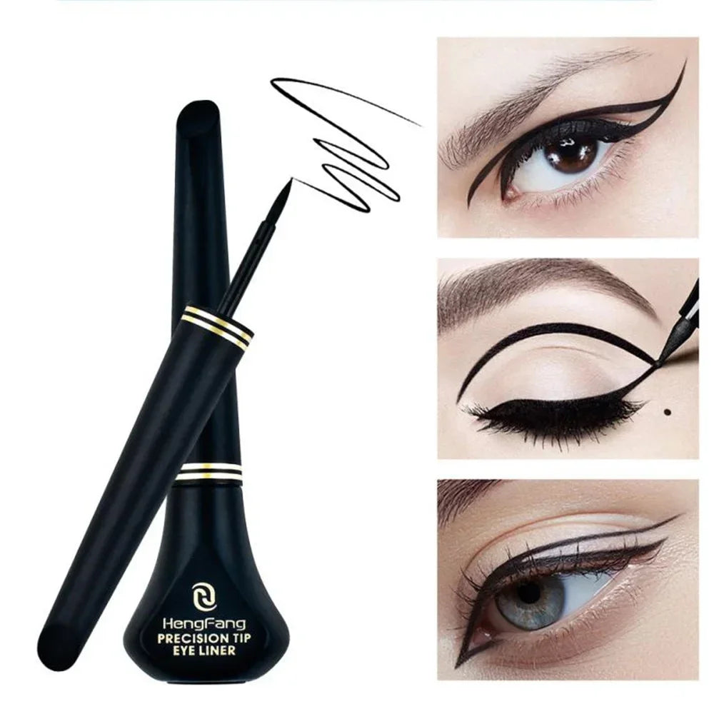 1Pc Black Eyeliner Long-lasting Waterproof Liquid Eye Liner Pen Pencil Quick Drying Easy to Wear Makeup Cosmetic Beauty Tool