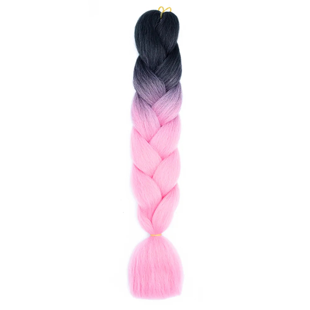 24 Inches DIY Jumbo Braiding Hair Synthetic Hair Extensions Afro Ombre Crochet Braid Hair Wholesale For Women Viralgem Store