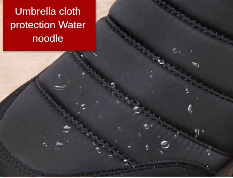 2024 Winter Men Ankle Snow Boot Waterproof Non Slip Shoe for Men Casual Keep Warm Plush Plu Size Couple Footwear Chaussure Homme