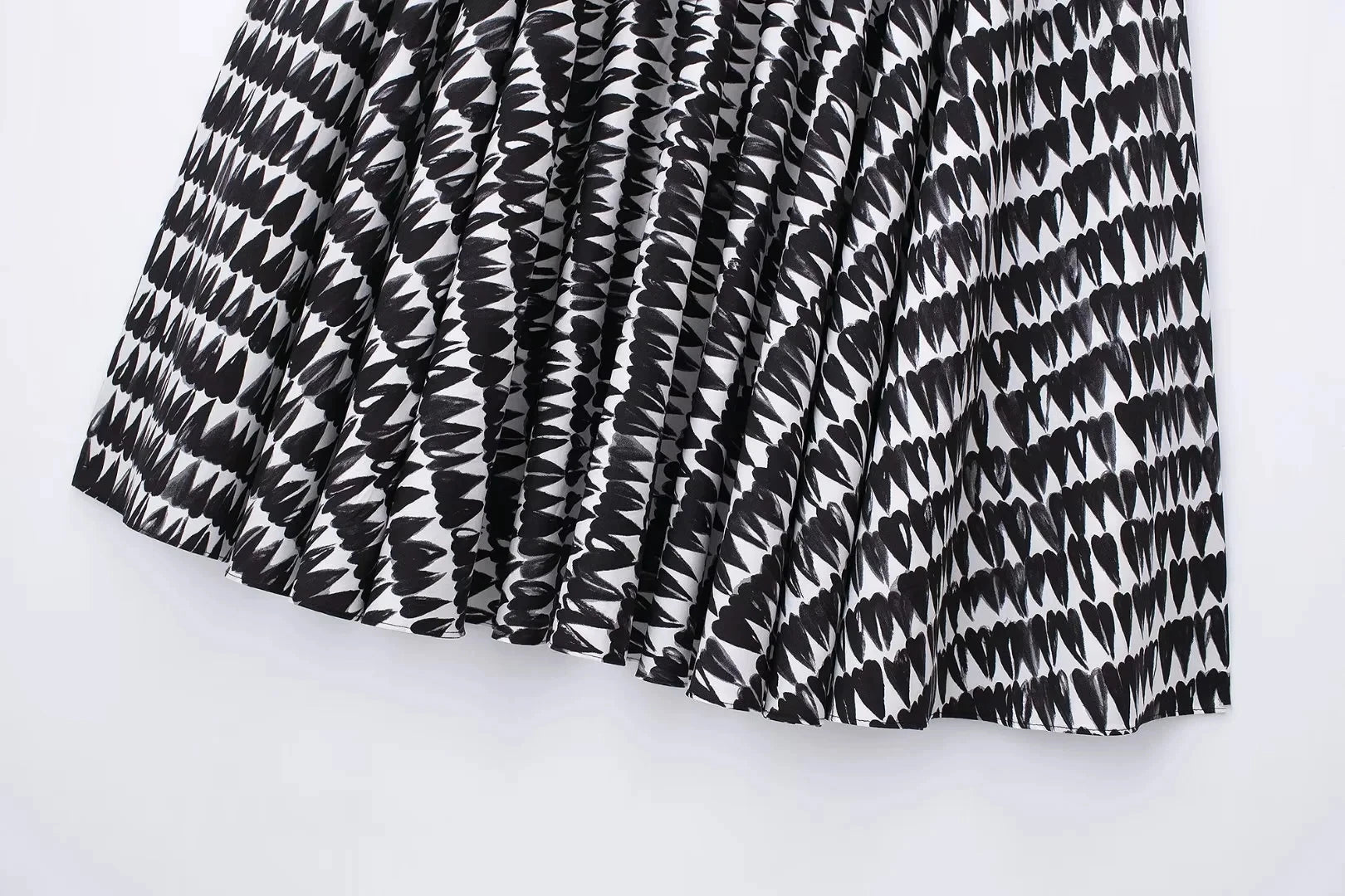 TRAFZA Women Fashion Geometric Print Skirt Zipper Fly High Waist Slim Midi Skirts Vintage Y2k 2024 Women Casual Streetwear TRAF Viralgem Store