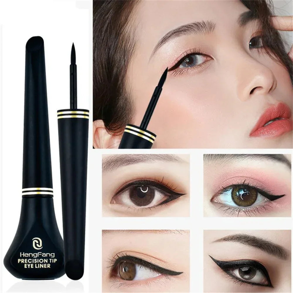 1Pc Black Eyeliner Long-lasting Waterproof Liquid Eye Liner Pen Pencil Quick Drying Easy to Wear Makeup Cosmetic Beauty Tool