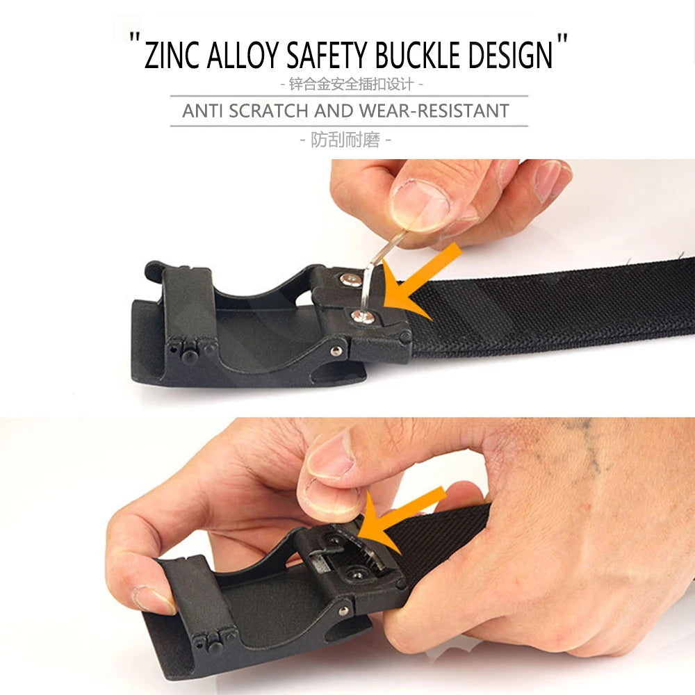 TUSHI Army Tactical Belt Quick Release Military Airsoft Training Molle Belt Outdoor Shooting Hiking Hunting Sports Belt