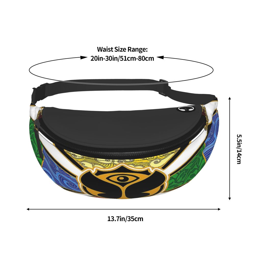 Tomorrowland Party Fanny Bag Customized Electronic Music Crossbody Waist Pack Women Men Traveling Phone Money Pouch Viralgem Store