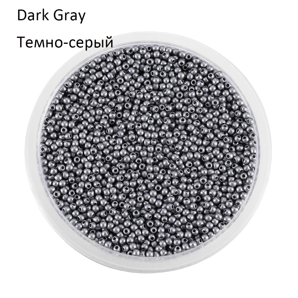 2mm Charm Glass beads Czech Glass Seed Beads Small Round Loose Bead For DIY Jewelry Making Earrings Bracelet