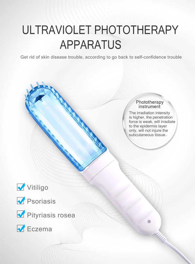 UV 311nm Ultraviolet Phototherapy Device Uses UVB Lamp To Treat Vitiligo, Psoriasis, White Spots And Skin Diseases