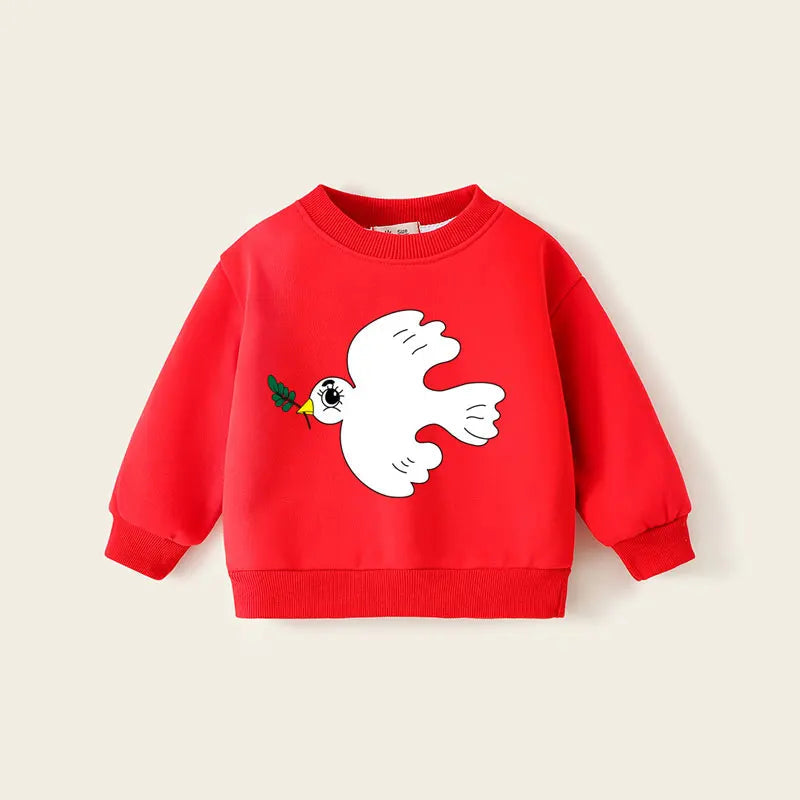 Winter Kids Sweatshirts Plus Velvet Children Pullover 2024 Warm Boy T-shirts Cartoon Girls Fleece Hoodies Baby Outerwear Clothes Viralgem Store
