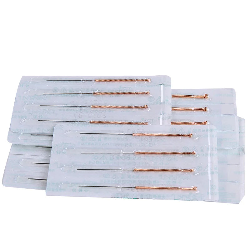 100pcs/pack Copper Handle Small Knife Blade  Acupotomy  Accupuncture Therapy Sterilization Acupuncture Needles Sharp