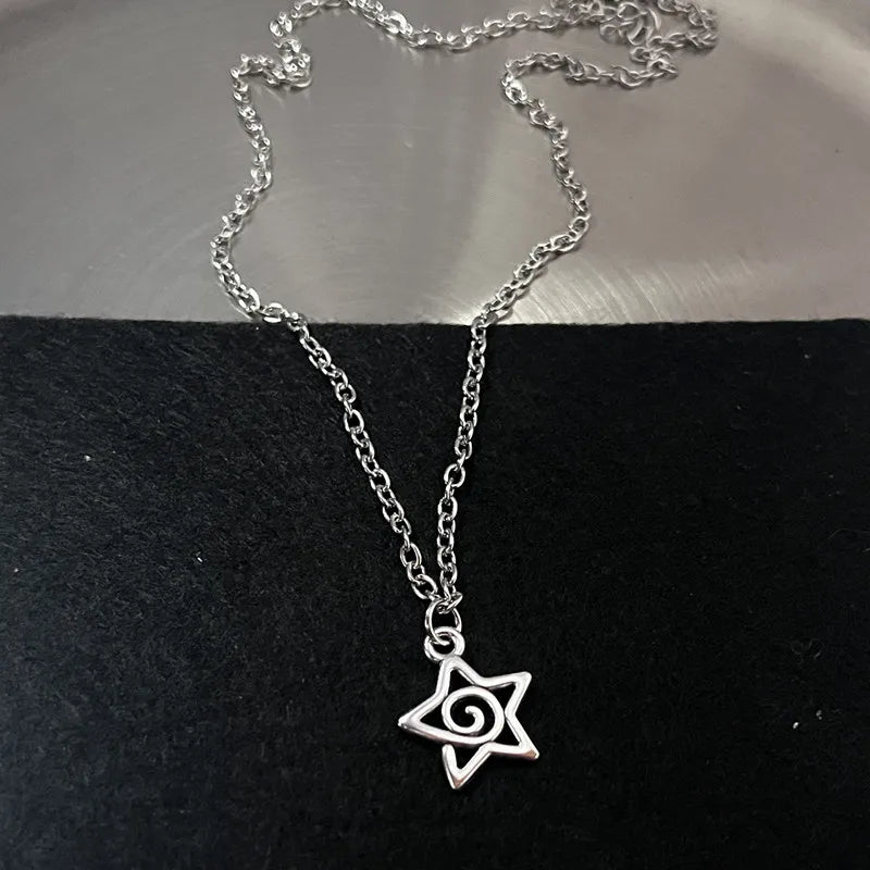 Y2K Flail Fire Heart Teeth Pendant Necklace for Women Men Charm Necklace Grunge Punk Fashion Jewelry ﻿ Viralgem Store