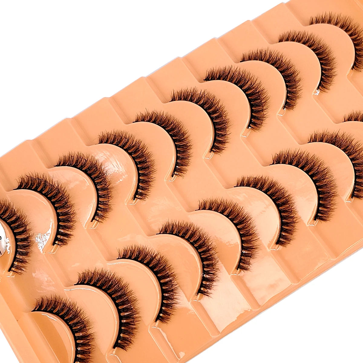 10 Pairs 3D Faux Mink Lashes Fluffy Soft Beauty Wispy Natural Short False Eyelashes Curly lashes Makeup Classic Thick eyelashes