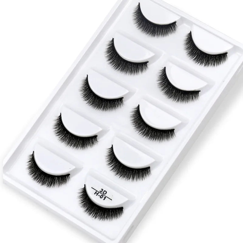 5 Pairs 3D Mink False Eyelashes h13, Soft Eyelash Extension Natural Eyelashes makeup Lashes Wholesale G800, G806 Viralgem Store