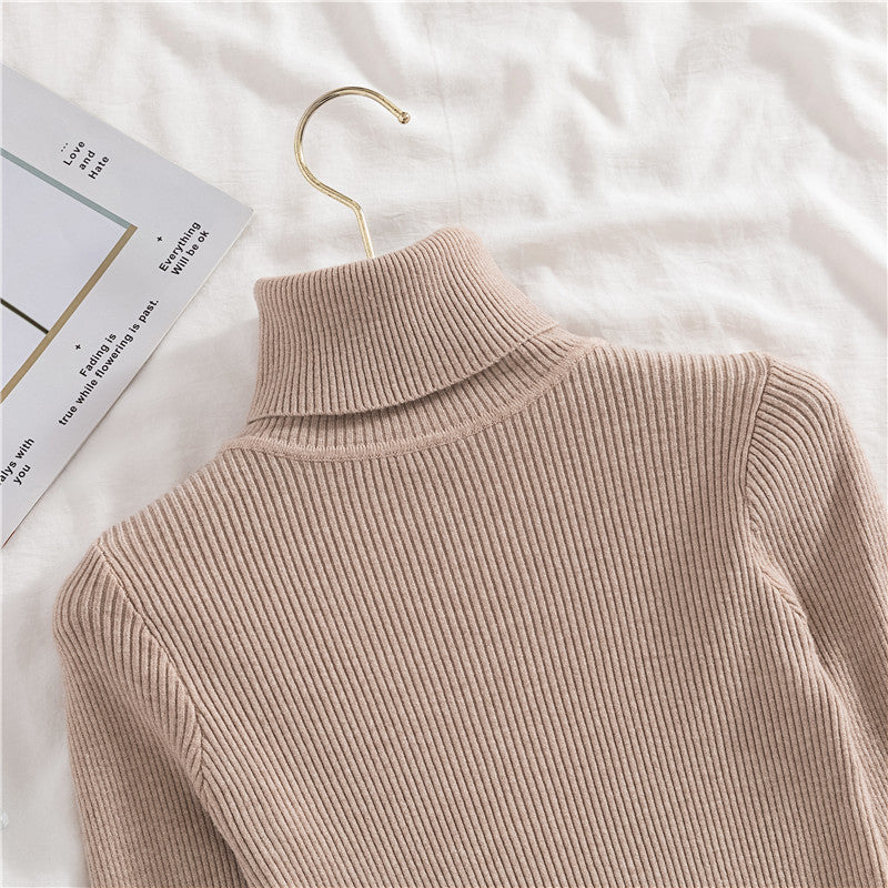 Women Turtleneck Sweater Knitted Soft Pullovers Cashmere Jumpers Basic Soft Sweaters For Women 2024 Autumn Winter
