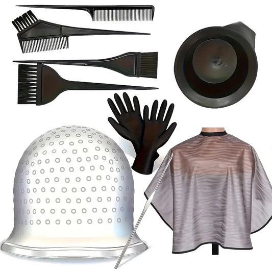 10 Pcs Professional Hair Bleach Kit Hair Coloring Products with Hair Dye Brush, Hair Color Bowl for Hair Coloring at Home