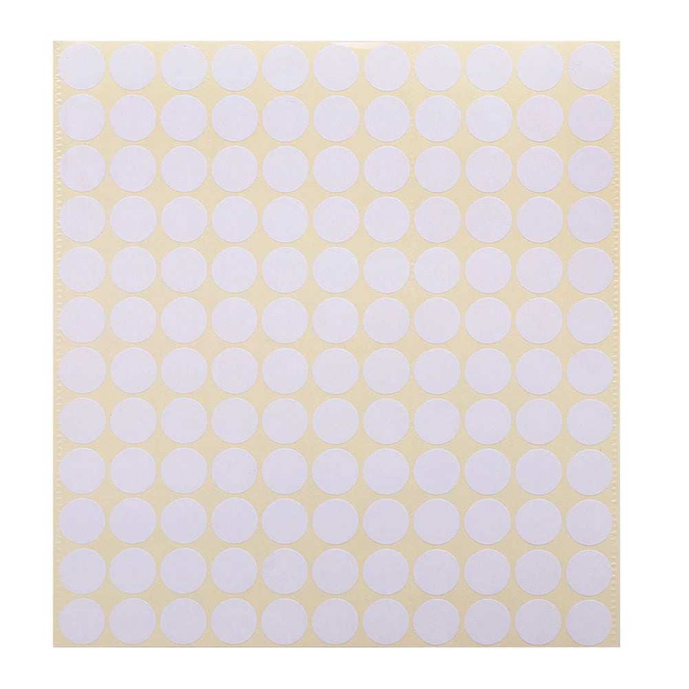 1 Sheet of 132 Blank Round Stickers Labels for Essential Oil Bottle Cap Lid Water Resistant 7 Color Sticker 13mm DIY