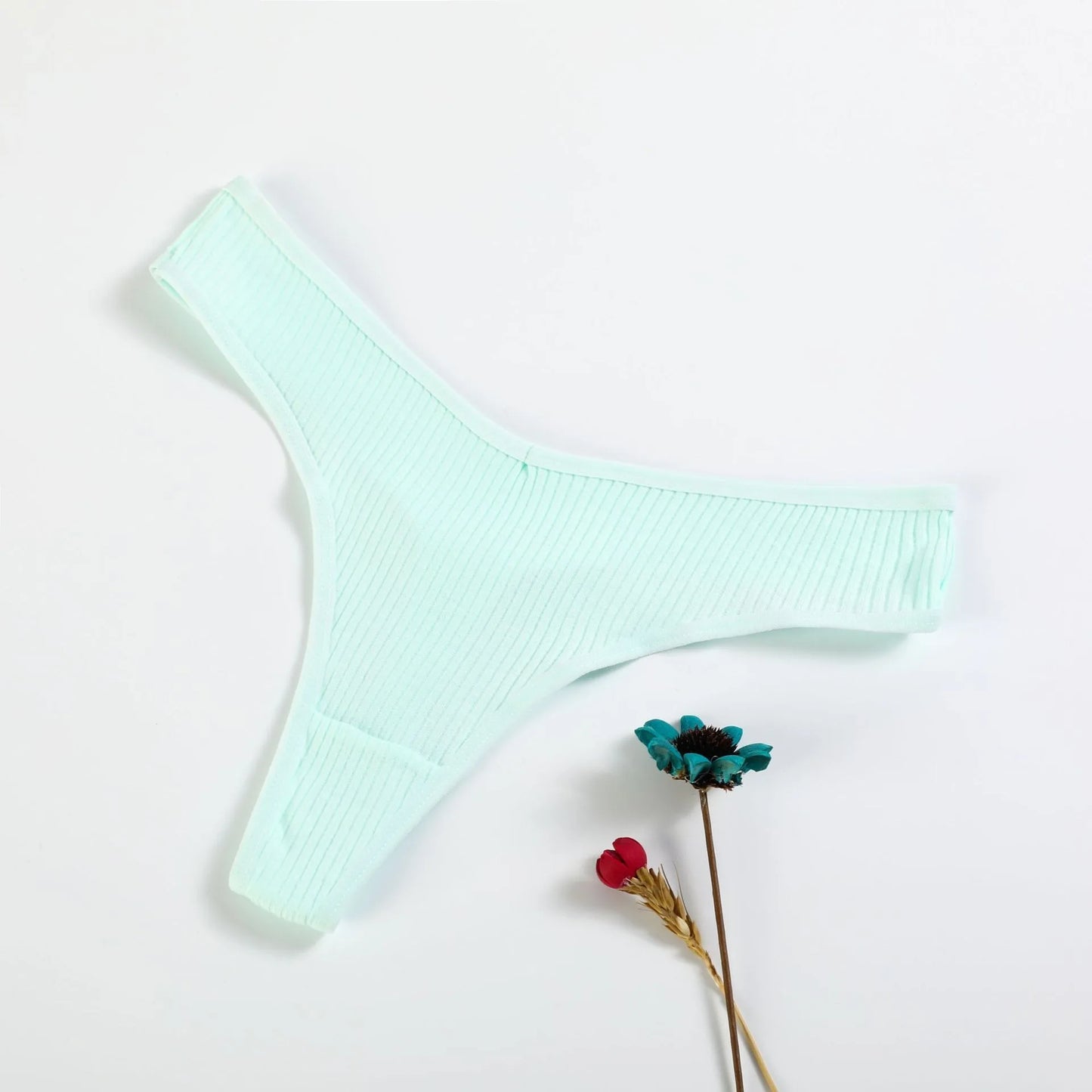 Yiailing Women's Panties Cotton Striped Underwear Sexy Sports Thongs Lingerie Soft Comfortable G-Strings Hot T-Backs