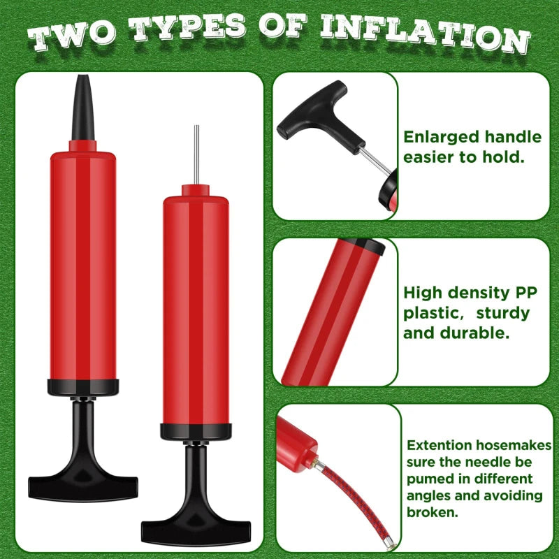 7/9pcs/set Flexible Hose Volleyball Football Basketball With Needle Hand Air Pump 8inch Durable Balloon Ball Inflator Portable Viralgem Store