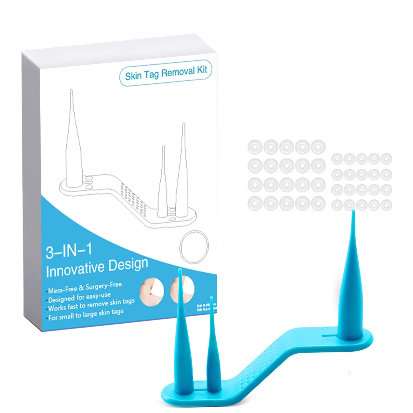 2 IN 1 Auto Micro Skin Tag Remover Device Standard And Micro Skin Tag Removal Kit Adult Mole Wart Remover Face Care Beauty Tools Viralgem Store