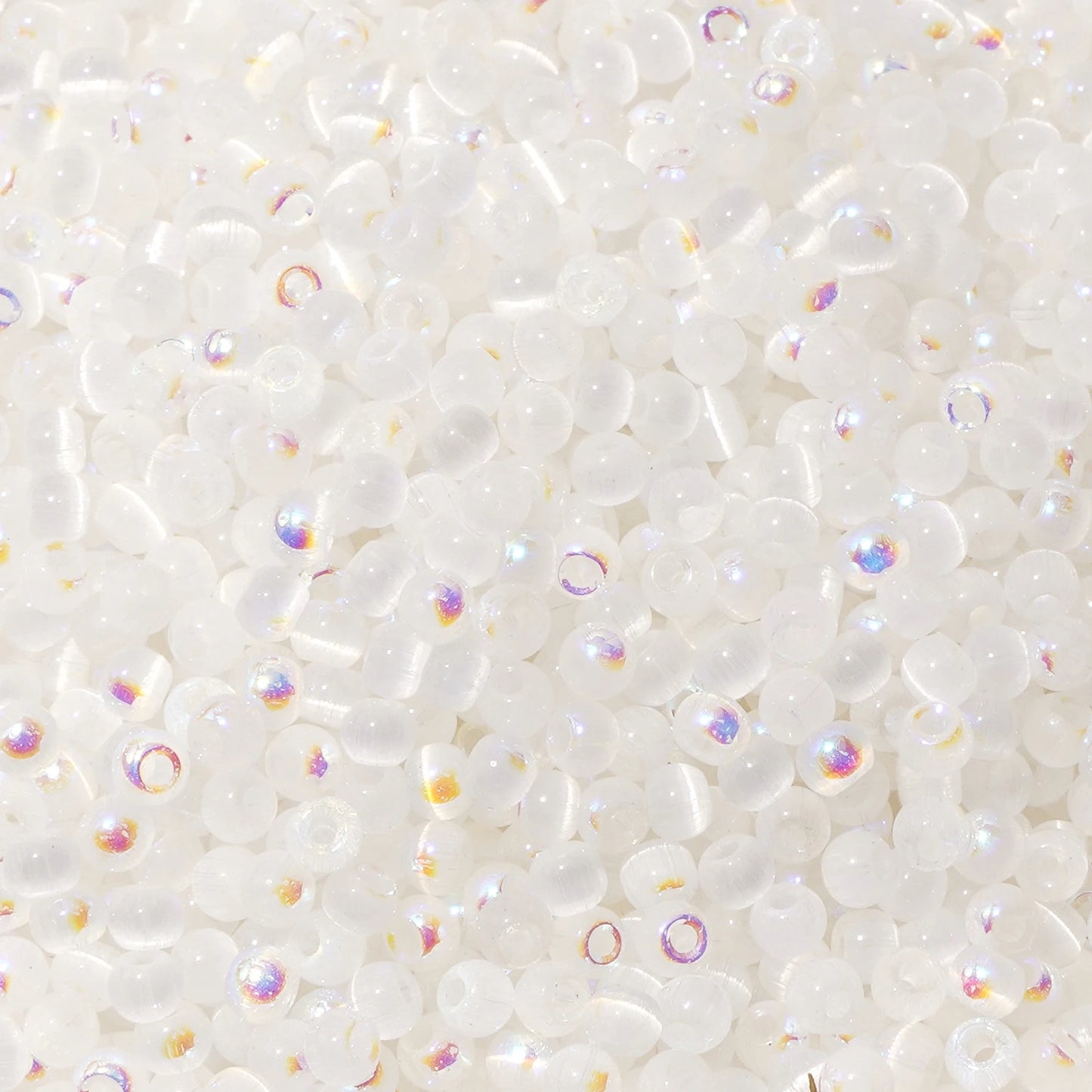 150 Cat Eye Glass Beads 4mm In Various Colors (blue, pink, yellow, green) For DIY Jewelry Making, Necklace Handicrafts, Bead Emb