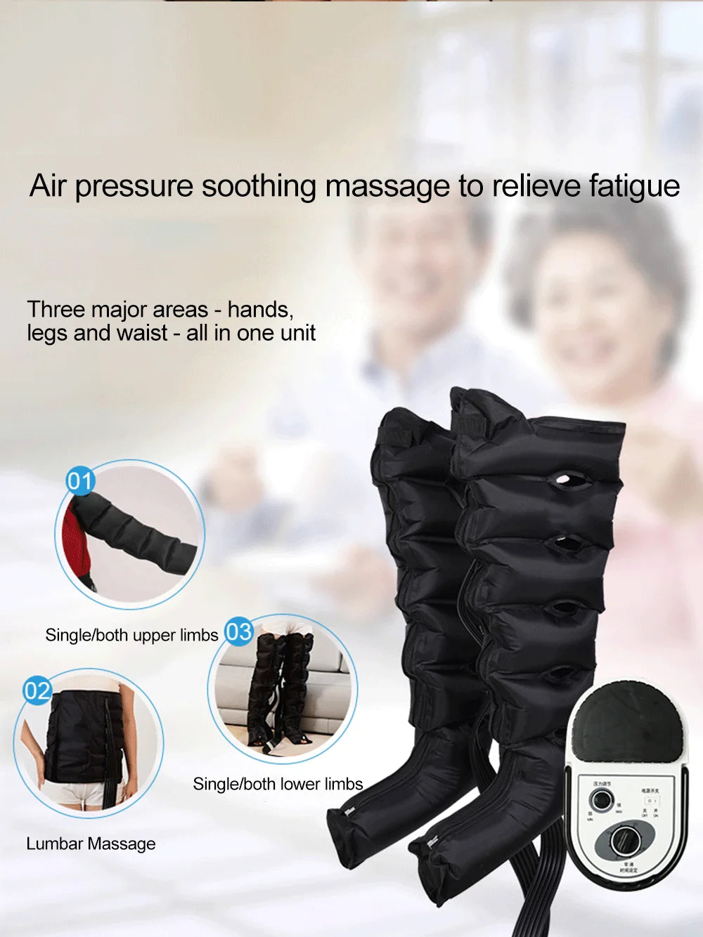 Thigh Air Compression Pressure Massager,Relieve Varicose Veins,Promote Blood Circulation,Relieve Thrombus,Leg Massager Machine