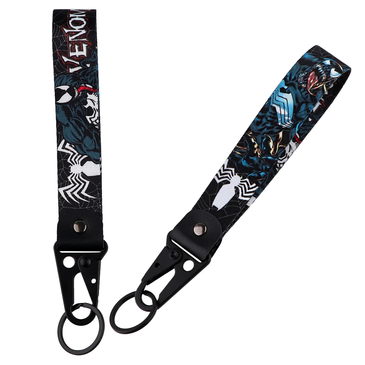 YQ1385 Stitch Eagle Beak Keychain Lanyard Yoda Keyrings Venom Short Keychain Strap Car Keys Bags Pendant Holder Fans Gift