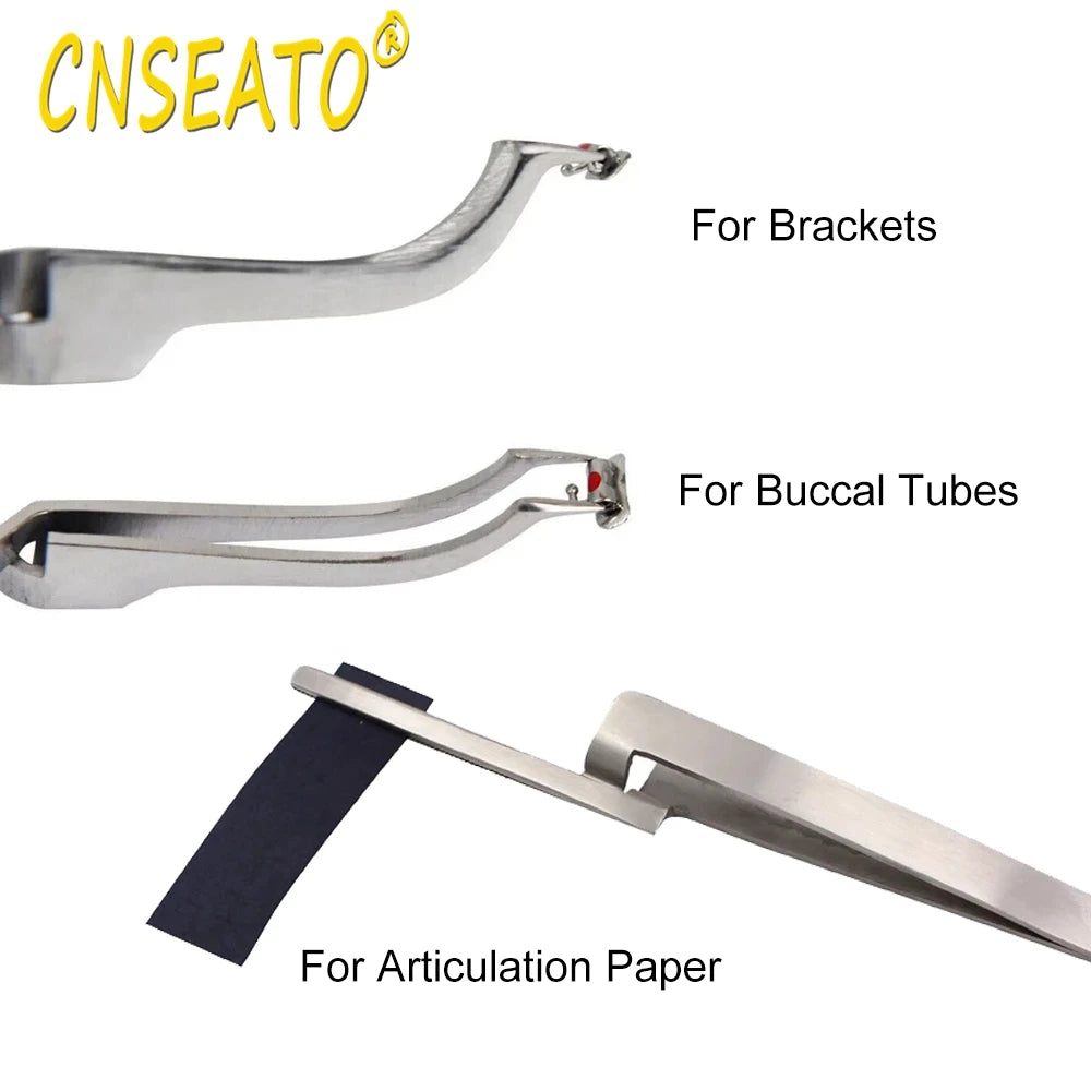 1Pcs Dental Orthodontic Bracket Tweezer Buccal Tube Bonding Placer Dentistry Articulating Paper Tweezers for Teeth Care Tools