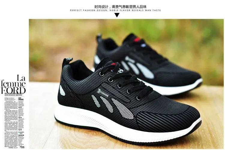 2024 summer new leather non-slip waterproof sports shoes walking shoes all casual fashionable shoes men's running shoes