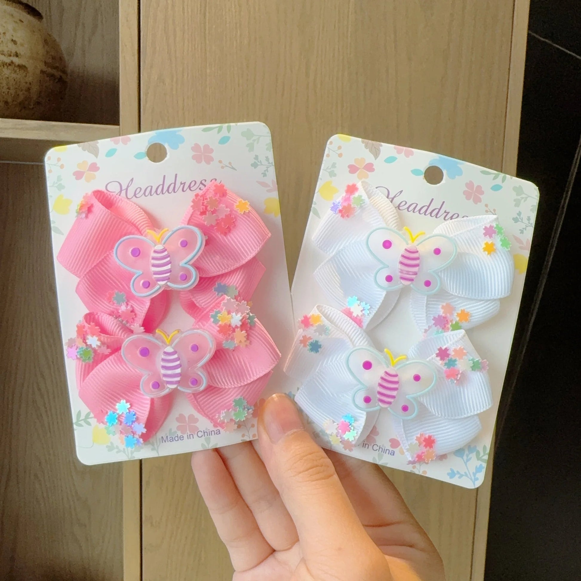 2Pcs/lot Baby Solid Hair Bows Hair Clips Ribbon bow Hairpin for Girl Cheer Bowknot Barrettes Children Headwear Hair Accessories Viralgem Store