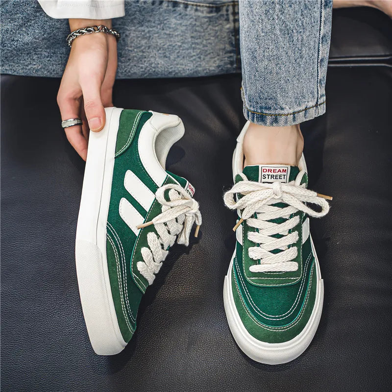 2023 Hot Sale Canvas Shoes Men Skateboard Shoes Platform Comfortable Casual Walking Streetwear Teenager Men Vulcanize Shoes Viralgem Store