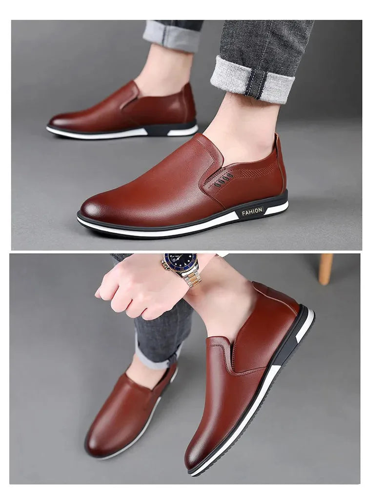2024 Fashion Elegant Oxford Shoes for Mens Shoes Plus Size Men Formal Shoes Male Wedding Dress Loafers Slip on Masculino Shoes