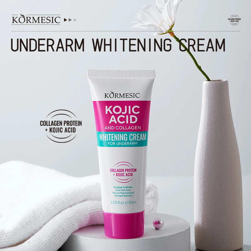 50g Body Underarm Whitening Cream Private Parts Bleaching Whiten Butt Knee Brighten Inner Thigh Intimate Dark Remove Melanin Viralgem Store