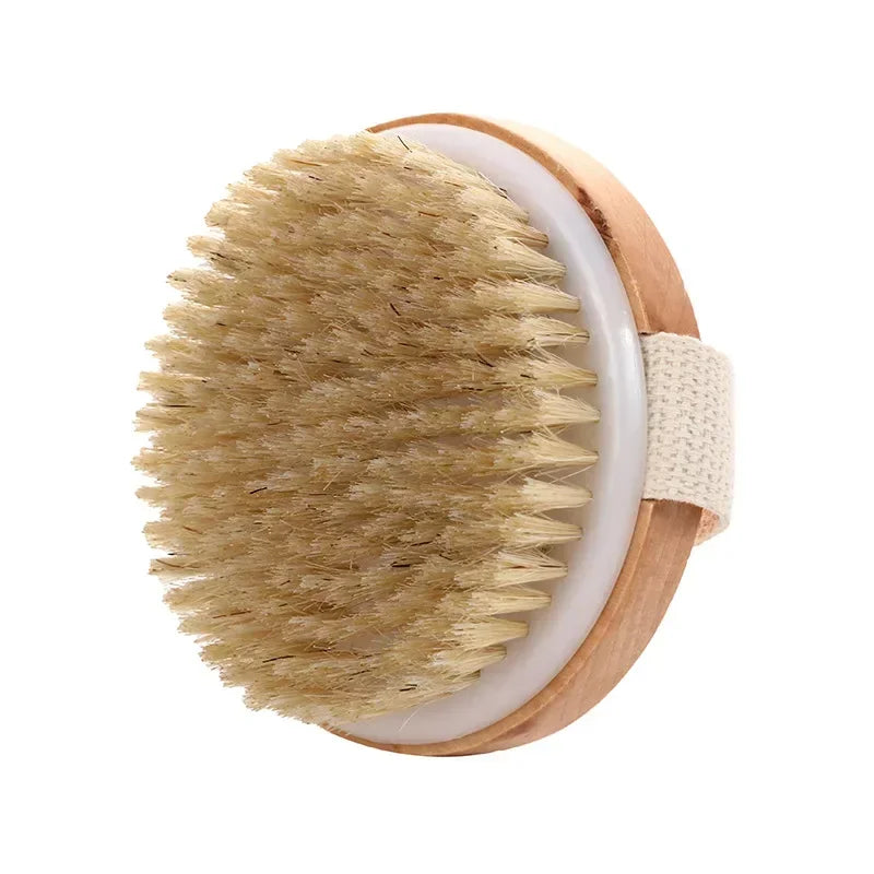 2 In 1 Dry Skin Body Massage Brush Natural Bristle Dead Skin Remover Anti Cellulite Exfoliates Blood Circulation Massage Tools Viralgem Store